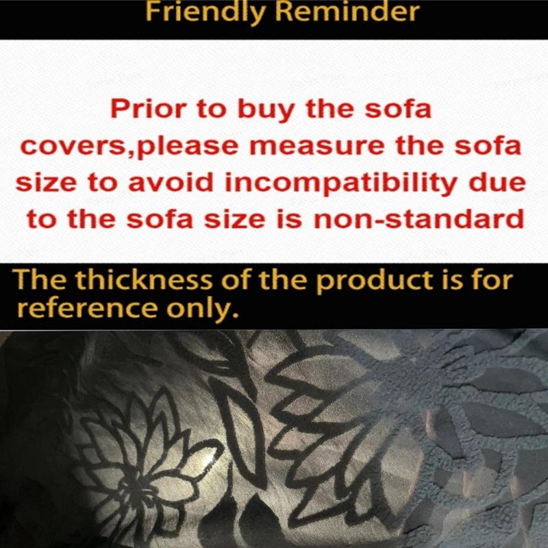 Sunflower Print Sofa Cover, 1 Count Jacquard Elastic Couch Cover with Skirt Edge, Dustproof Sofa Cover for Home Living Room, Valentine's Day Gift, Sofa Couch Cover