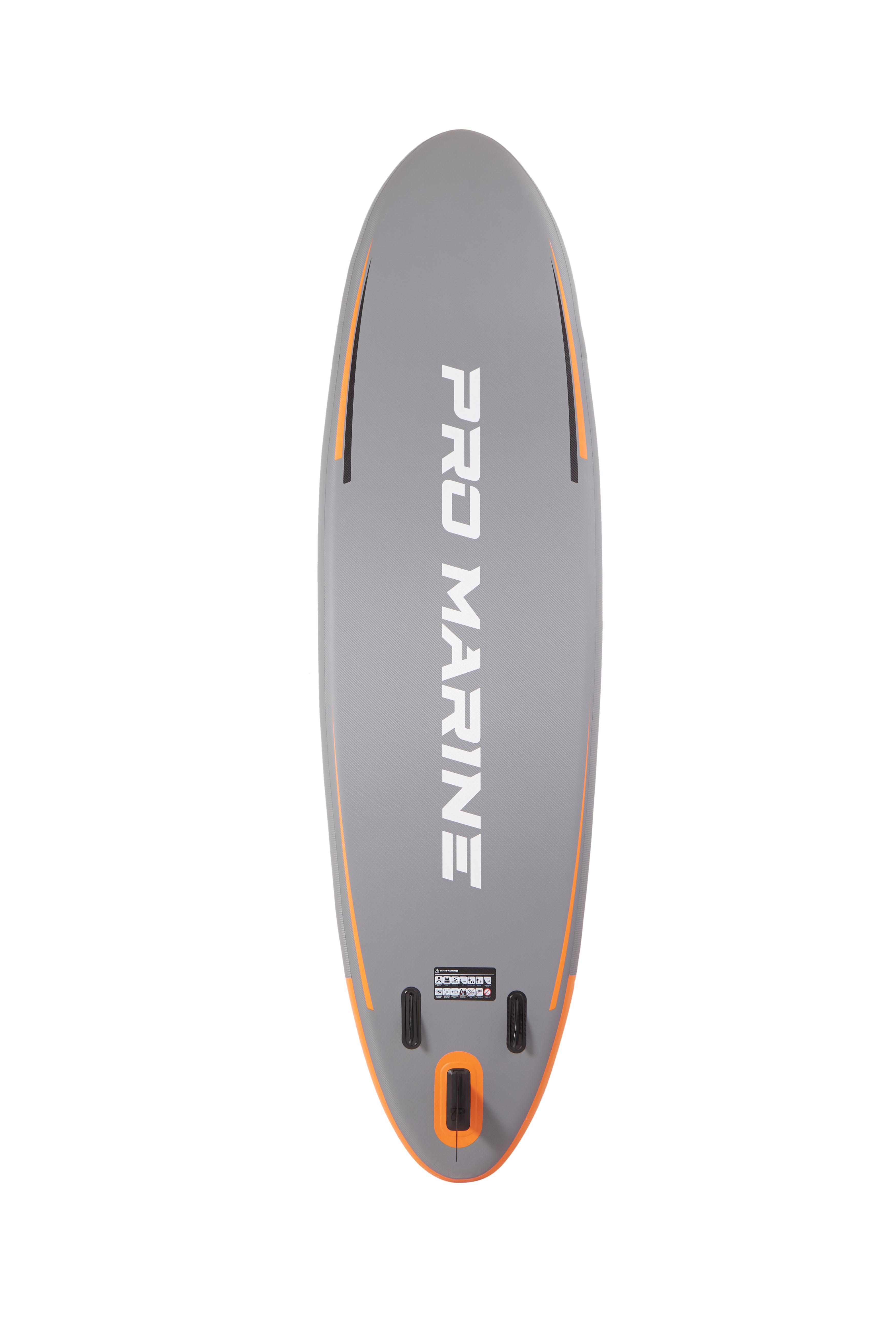 PRO MARINE 10'/12' Inflatable Stand up Paddle Boards Adjustable Paddle SUP Carry Bag & Fast Pumping Orange FathersDayGift