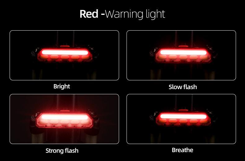 ROCKBROS Bicycle Rear Light Waterproof Saddle Tail light A54BK/WR01