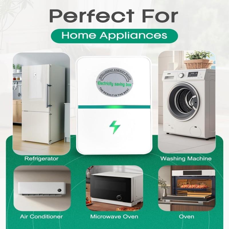 Serein 2 PCS Smart Energy Saving Plug, Stop Watt Power Saver Device for Home & Office, Universal Electricity Saver 90V-250V 30KW, Safe & Durable