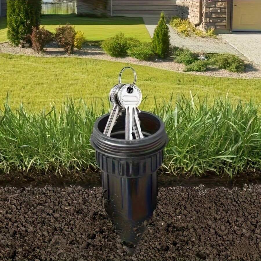 Realistic Key Hider Sprinkler, Waterproof Key Box for Outdoor Garden, Easy Installation, Corrosion Resistant, Hidden Storage Solution