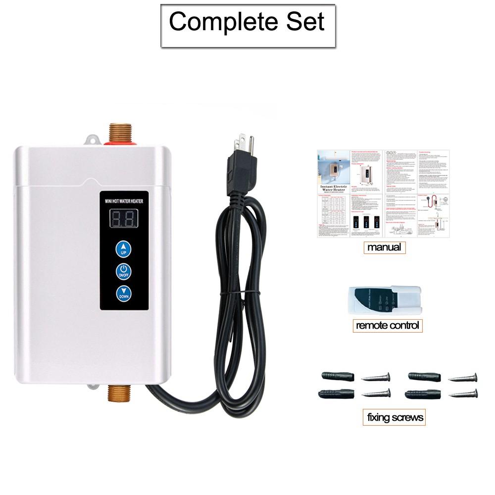 110v 3000w Instant Electric Water Heater, tankless, Under Counter, Ideal for Hand Washing, Energy Efficient, Compact Design