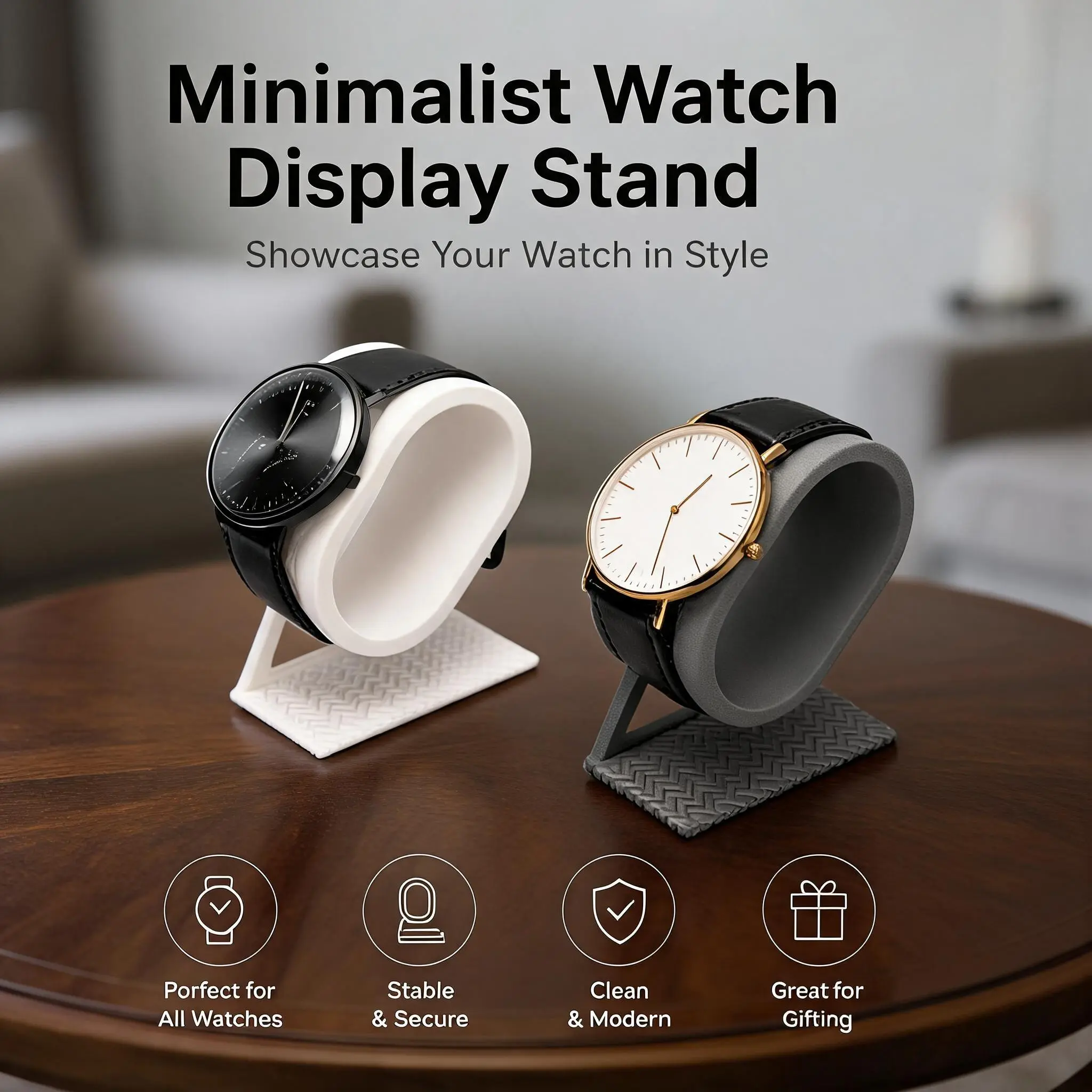 Minimalist Watch Display Stand Desktop Wristwatch Holder Jewelry Watch Storage Decor Rack Watch Organizer