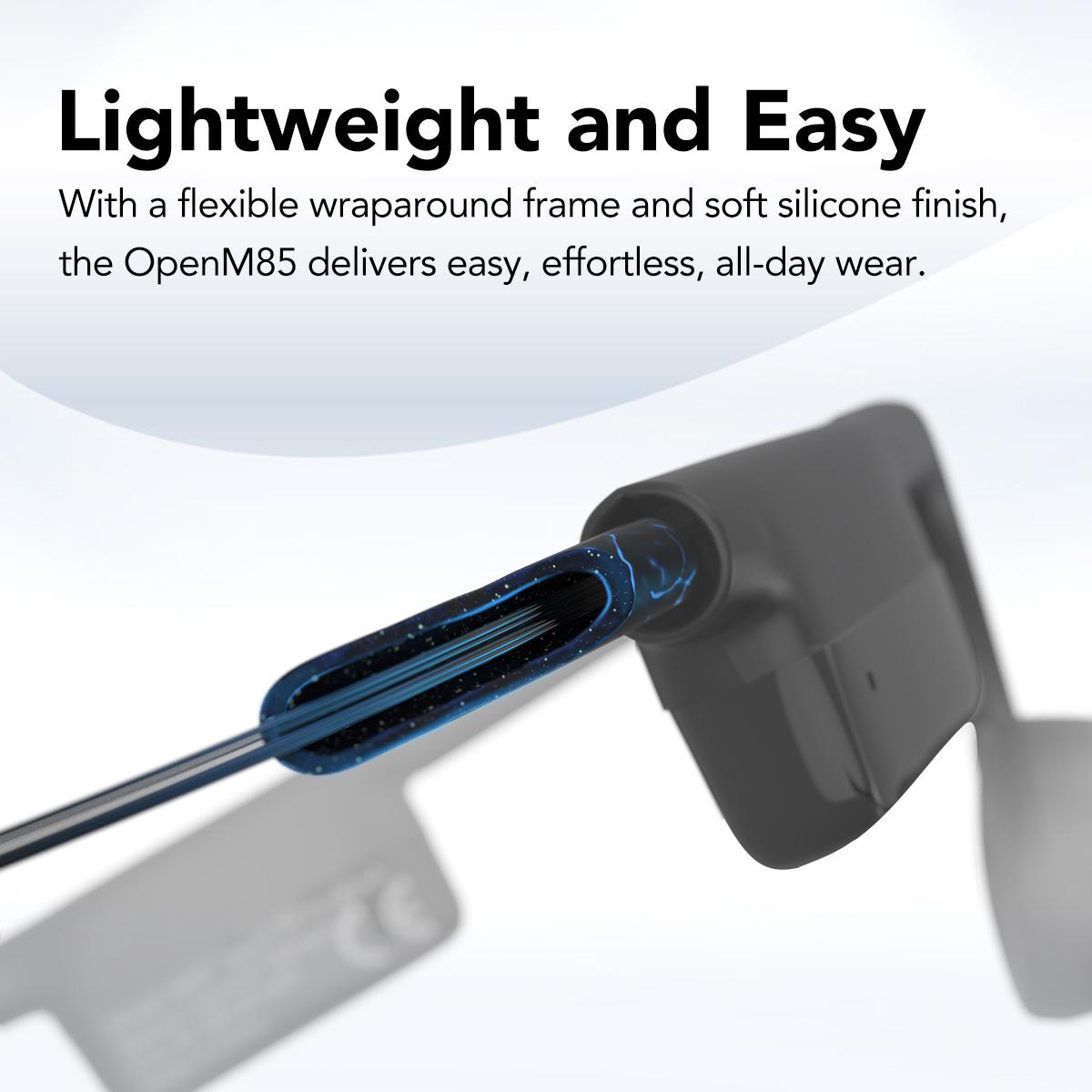 MINISO Open Ear Air Conduction Headphones Music Earphones Wireless Bluetoeth 5.4 Headset with Long Playtime Built-in ENC Mic Hi-Fi Sound Lightweight Earbuds for Home Commute Office Call Center Meeting Use