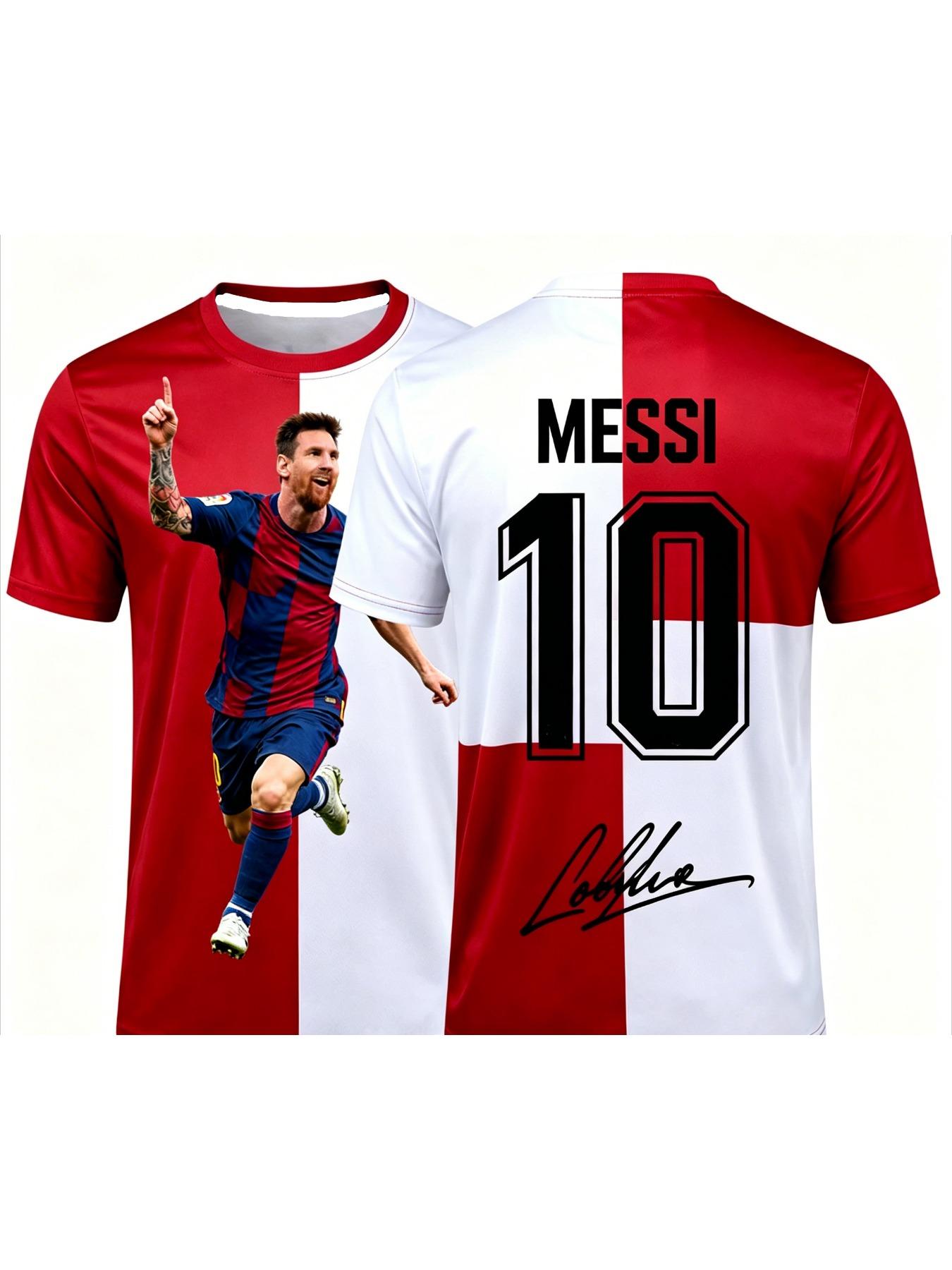 MESSI Special Edition Soccer Jersey Men Women Kids Quick-Dry Outdoor Football Shirt Breathable Commemorative Sports Top