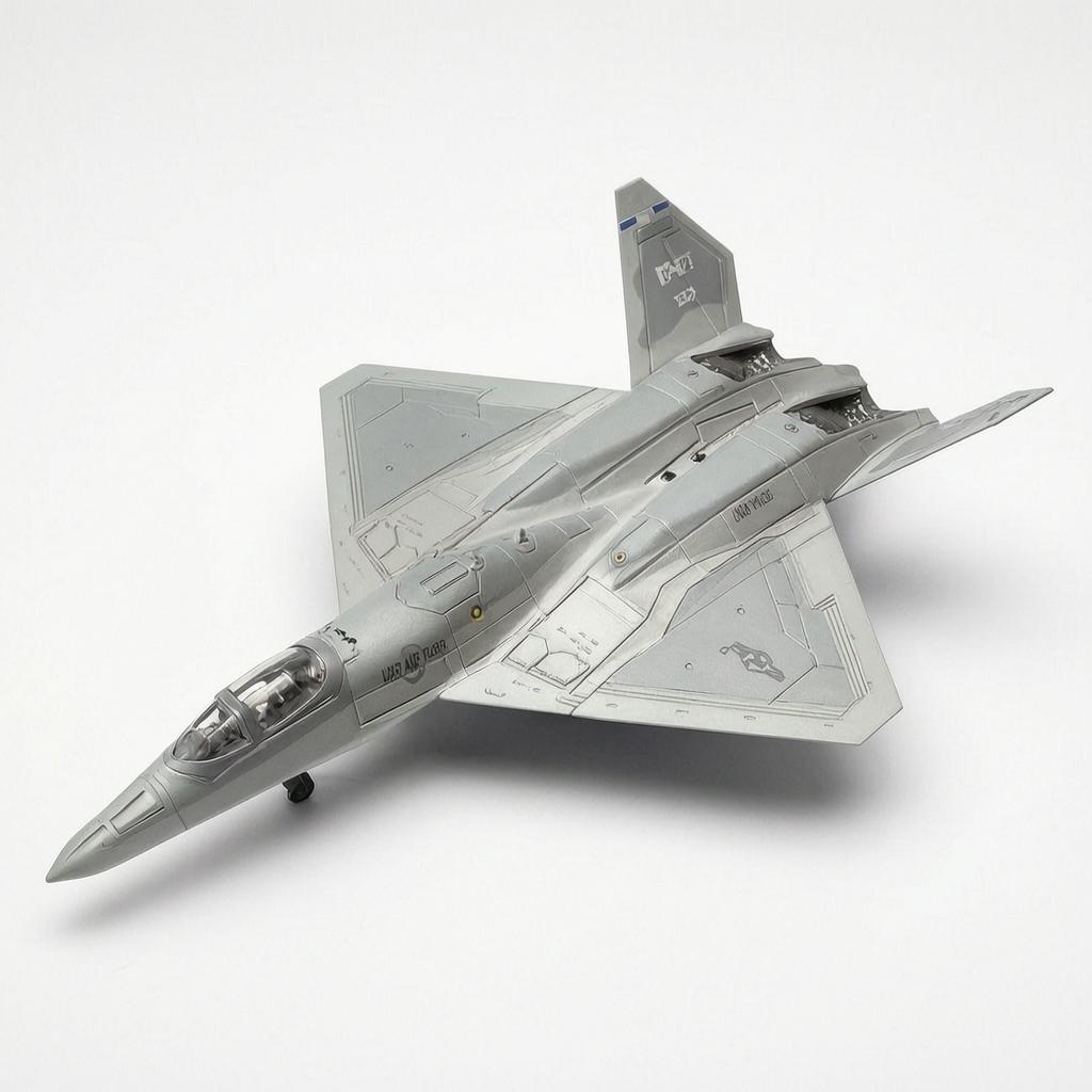 1:72 Scale Yf-23 Aircraft Model with Base, Durable Plastic, Adult Collectible, Desk Decor, Office Decoration, Gift for Aviation Enthusiasts