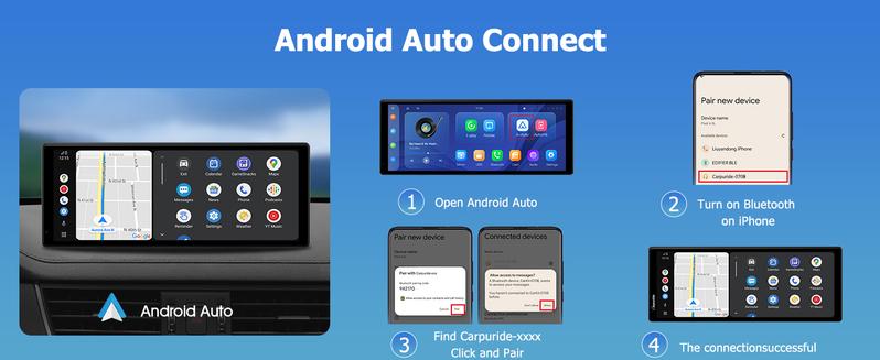 2025 10.3-inch Portable Carplay Screen for Car Compatible with Apple CarPlay and Android Auto,Wireless Car Play Unit with GPS Navigation,Bluetooth,Mirror Link, Rear Cam Touch Screen for All Vehicles