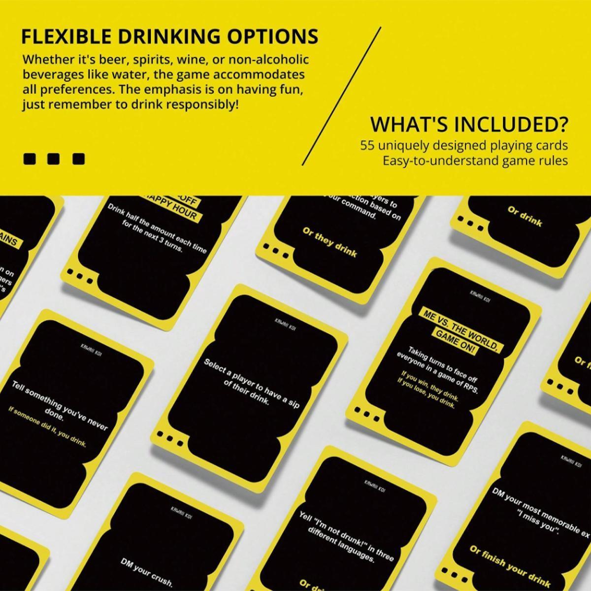 I'M NOT DRUNK – 21+ Hilarious Adult Drinking Game Cards | Bold Challenges & Secret Sharing for Game Nights, Bachelorette Parties & Pre-Game Fun | 55 Cards for 2-8 Players