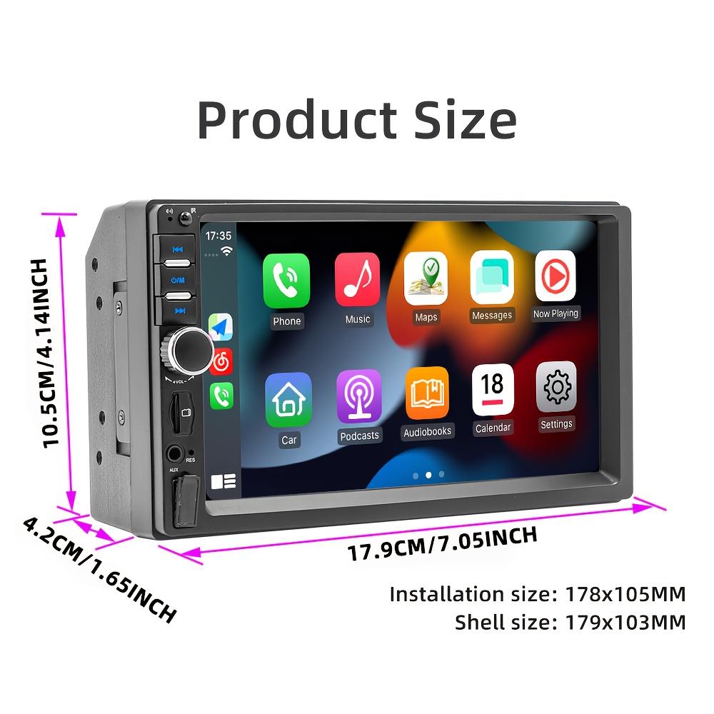 7-Inch 2DIN Vehicle Stereo Featuring Carplay, Android Auto, a Mounted Player, Compatible with USB/TF Cards, Wireless Player, And Car MP5 Multimedia System 7018, Without Battery