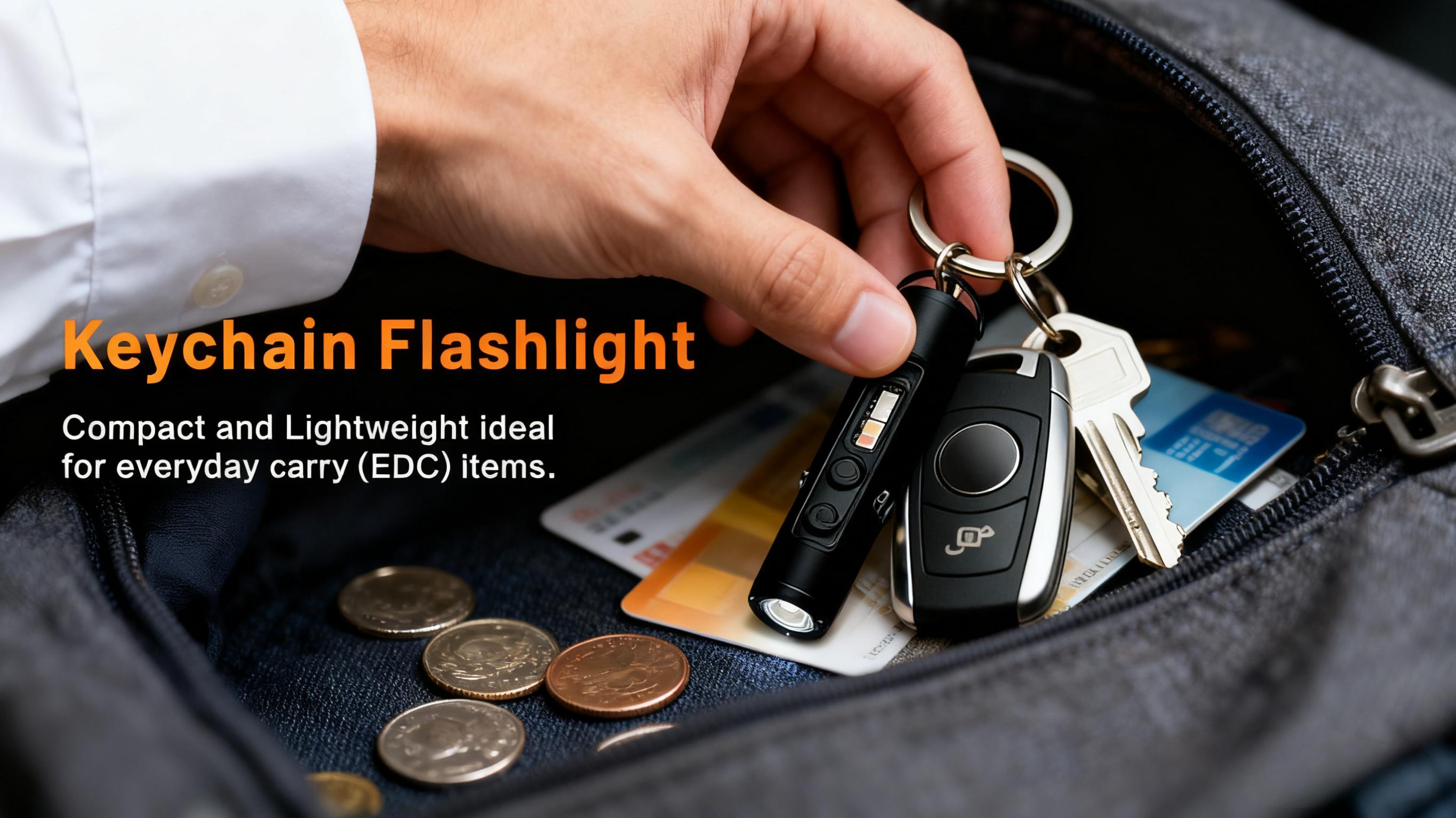 WAIORD K2 EDC Flashlight,500 Lumens, USB-C Rechargeable,Magnetic Base, 3 Color Sidelights, Red-Blue Strobe, Pocket  Flashlight,Fire Starter, Window Breaker, for Outdoor Camping, Emergency, Everyday Carry,Mini Keychain Light,car accessories