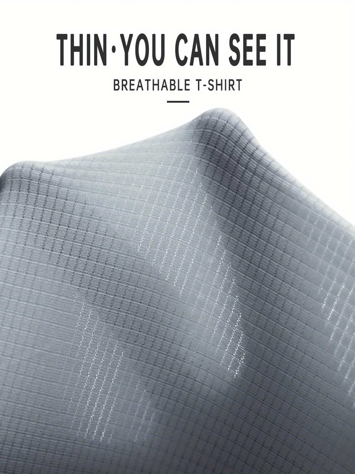 Men's Sporty Quick-Dry Breathable Top, Ideal for Fitness Running, Stylish Casual Wear, Lightweight Moisture-Wicking Tee