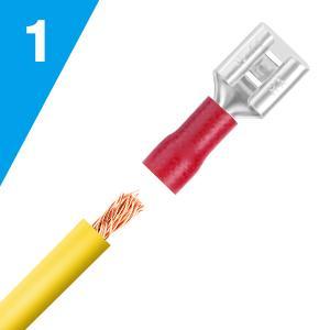 Nilight 840Pcs Copper Cable Connector Kit - 3 Different Sizes, Piggy Back Spade Male Female Solderless Quick Crimp Terminals, Durable Reliable Connectors, Butt Splice Wiring Terminals with AWG Range for All Wiring Projects, Both Indoor/Outdoor Use