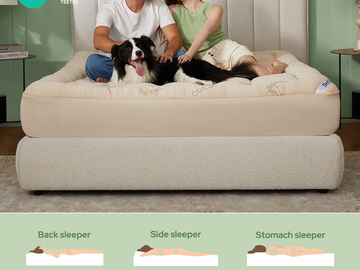 【BEDLORE】Mattress Topper Viscose Derived from Bamboo 2-Inch Plush Padding Soft Breathable for Back Pain Relief Fits 6-18 Inches Mattresses Cool Bed Accessories 【BEDLORE】Mattress Topper Viscose Derived from Bamboo 2-Inch Plush Padding Soft Breathable for Back Pain Relief Fits 6-18 Inches Mattresses Cool Bed Accessories