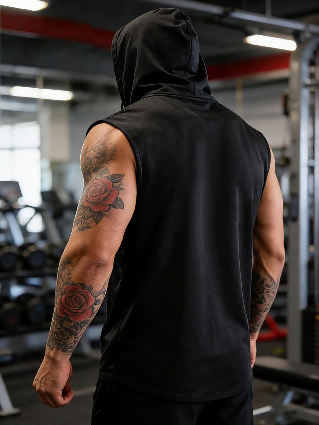 Spartan Helmet Sleeveless Hoodie Men, Muscle Fit Workout Gym Tank Top, Spartan Warrior Graphic Hooded Sleeveless Shirt, Perfect for MMA, Fitness, Bodybuilding, Streetwear #springsaledeals2026 #summeroutfits #tiktokshopmademebuyit #menfashion