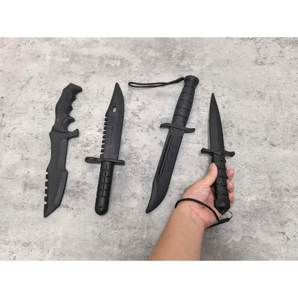 2 Polypropylene Short Sword Hard Plastic Material Suitable for Cosplay Carnival Props mini Sword Training Practice Plastic Sword, Suitable, Halloween Costume Props Martial Arts Sword