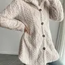 Women's Solid Color Thick Fuzzy Hooded Coat, Casual Fashion Long Sleeve Knit Outerwear for Daily Wear, Ladies Clothes for Winter, Womenswear
