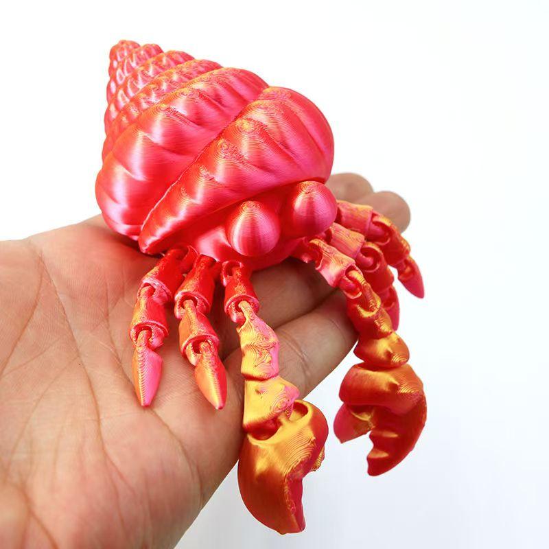 Cute Ugly Crab Figurine, 3D Printed, Fully Jointed, Adorable Decorative Ornament, Perfect Gift for Friends and Family