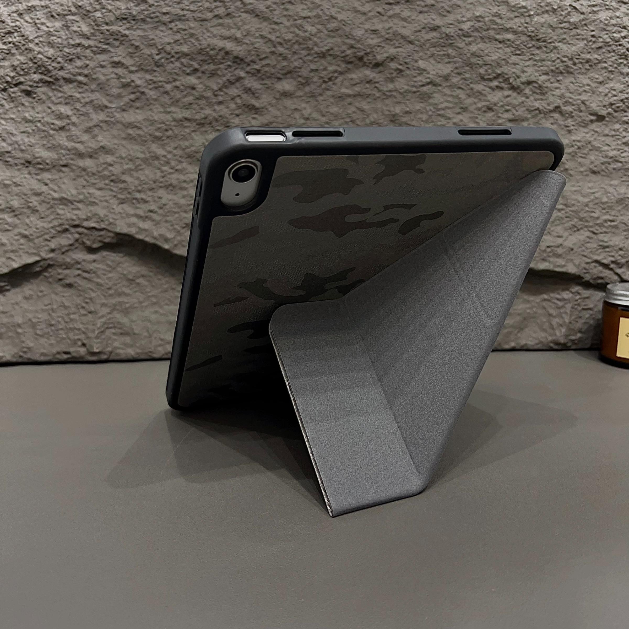 Creative Military Camo Foldable Tablet Case for iPad 11/10 Gen, Pro 11/12.9 Inch, Air 11/13, Anti-Drop Protective Cover, Tablet Casing