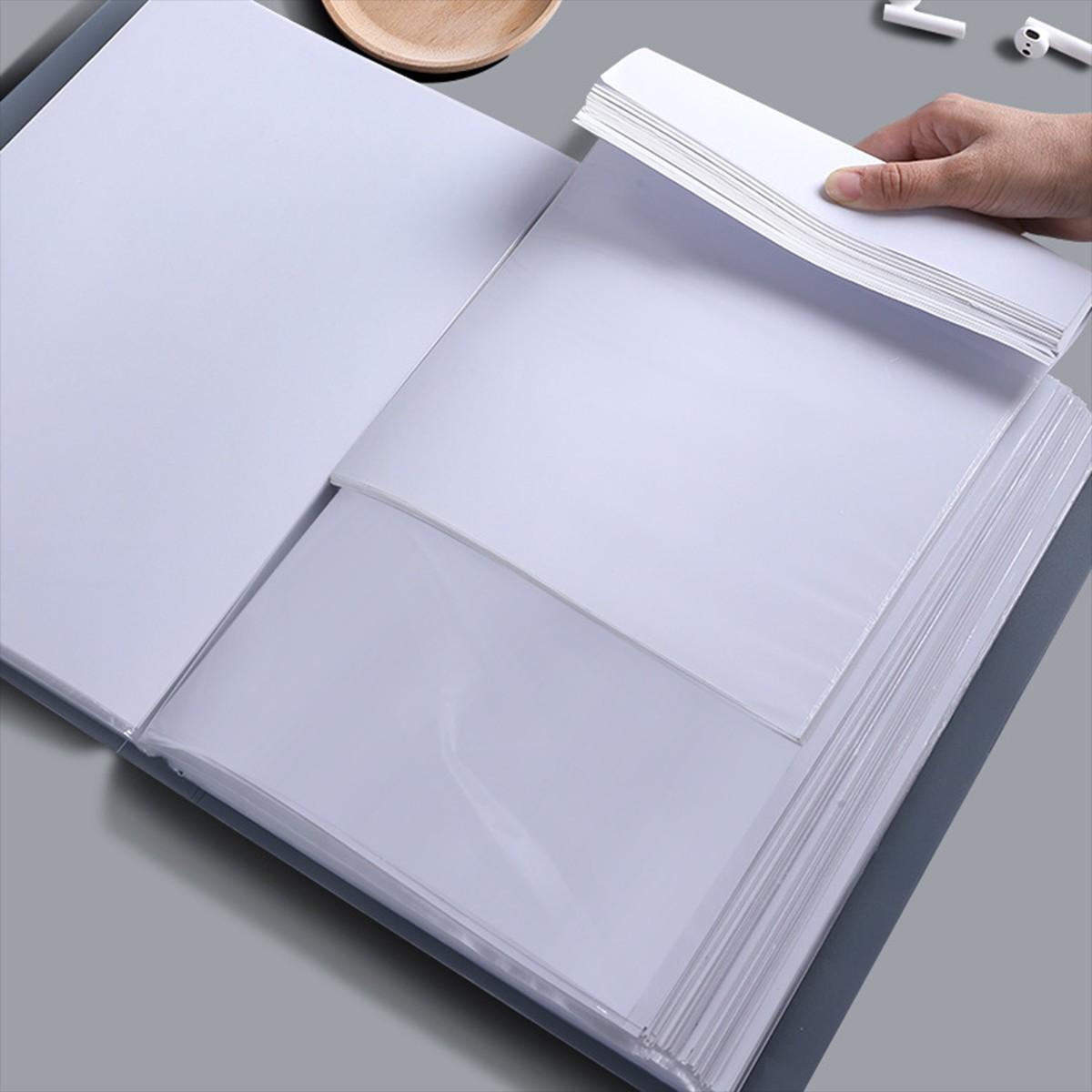 Random Color A4 Size Clear File Folder Pocket, Document Organizer for Students, Art Supplies Storage, School Essentials