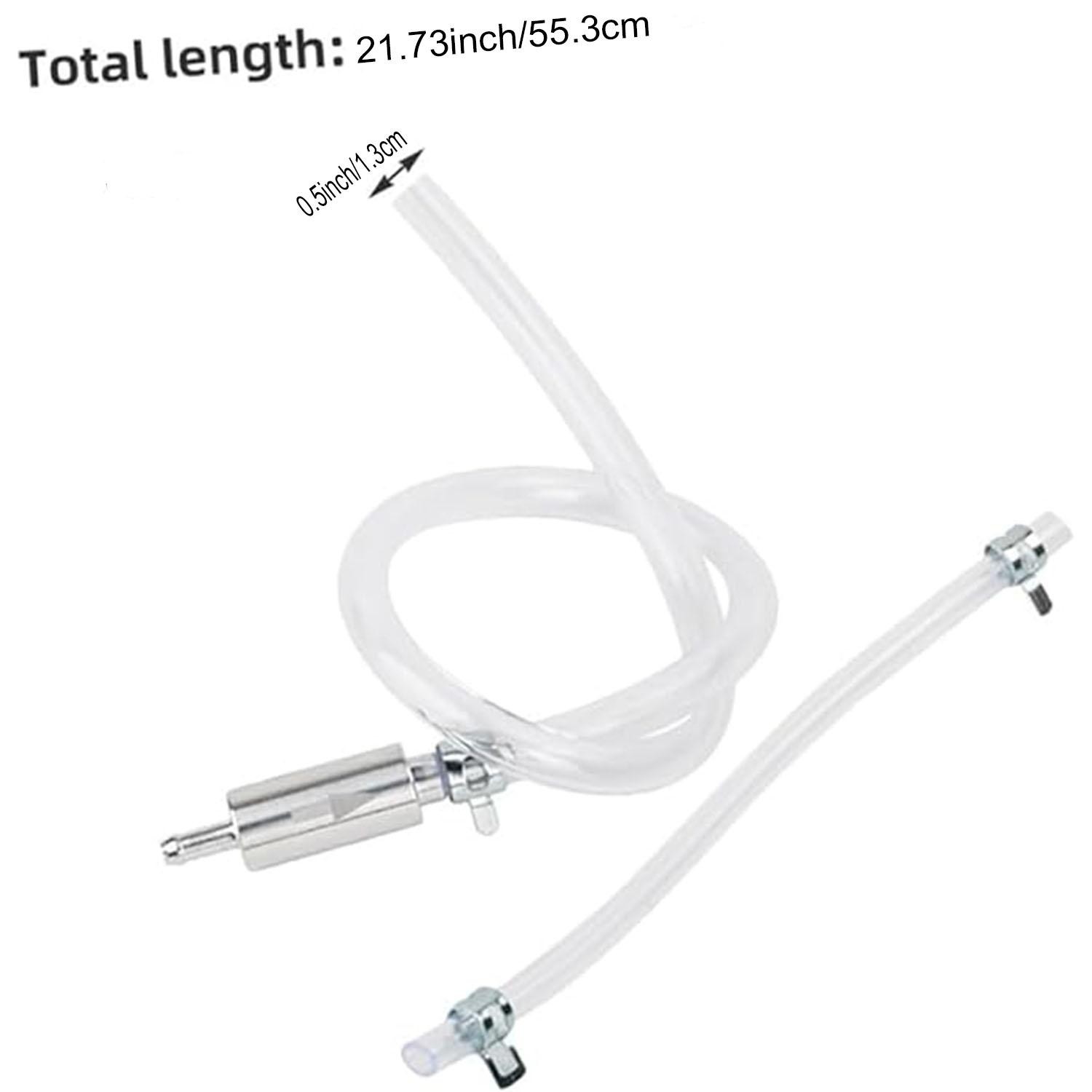 2 PCS Universal Brake Fluid Deflerator, Brake Bleed Hose, Brake System Bleeding Tools, Auto Motorcycle Clutch One-Way Check Valve Tube Deflation Tool Kit Hose with Metal Clamp