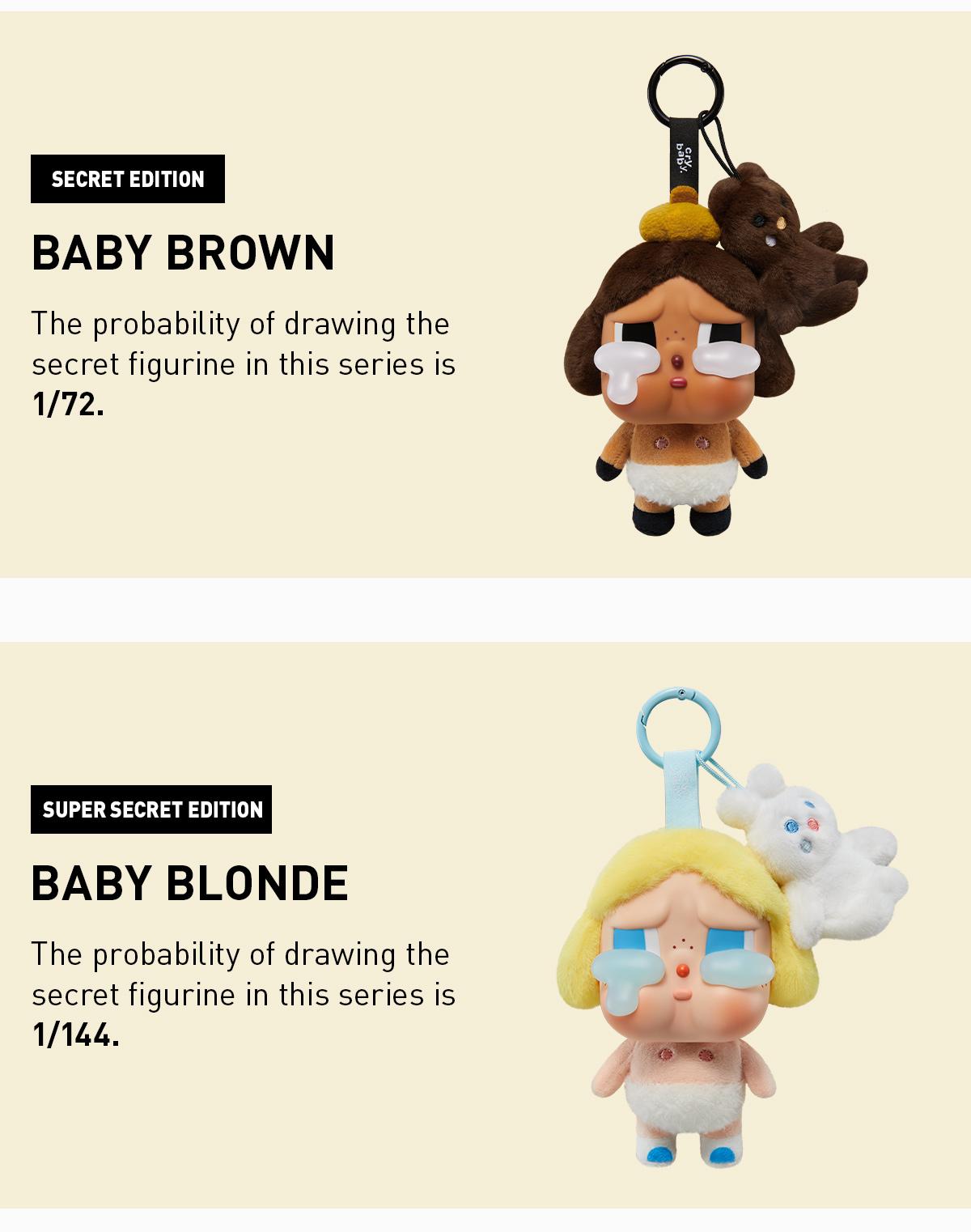 POP MART CRYBABY Crying Again Series-Vinyl Face Plush Blind Box, Mystery Box