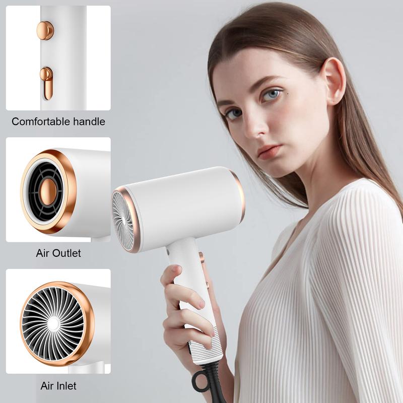 Hair Dryer with Diffuser Kit, 1 Set Powerful Hair Dryer with Comb and Diffuser, Lightweight, Suitable for Straight and Curly Hair, Perfect for Home, Travel, and Salon Use, Blow Dryer, Multifunctional Hair Dryer