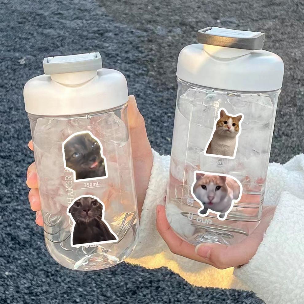 300 cat meme stickers, cute and funny quirky cat Instagram-style emoji and meme images