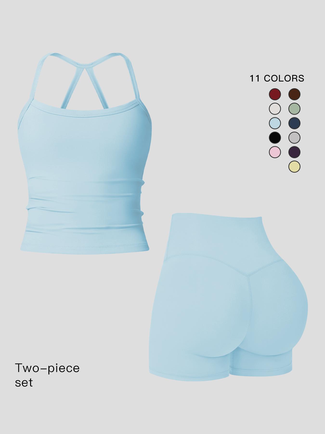 Women's Quick-Dry Yoga Set, Tight-Fitting Fleece Lined Activewear, Winter Outdoor Running Sports Suit, European Style Workout, Workout Running Clothes, Sports Fitness Wear