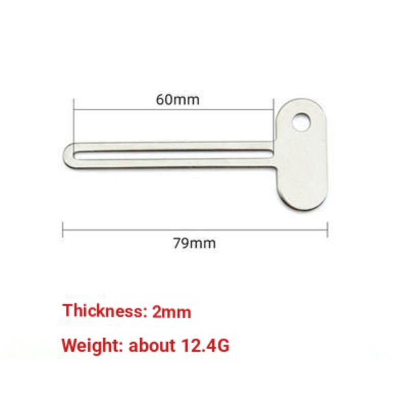 Metal Toothpaste Squeezer Manual Press Tool, Hair Dye Special Squeeze Device, Colorant Clip Key Squeezer, Beauty Accessory