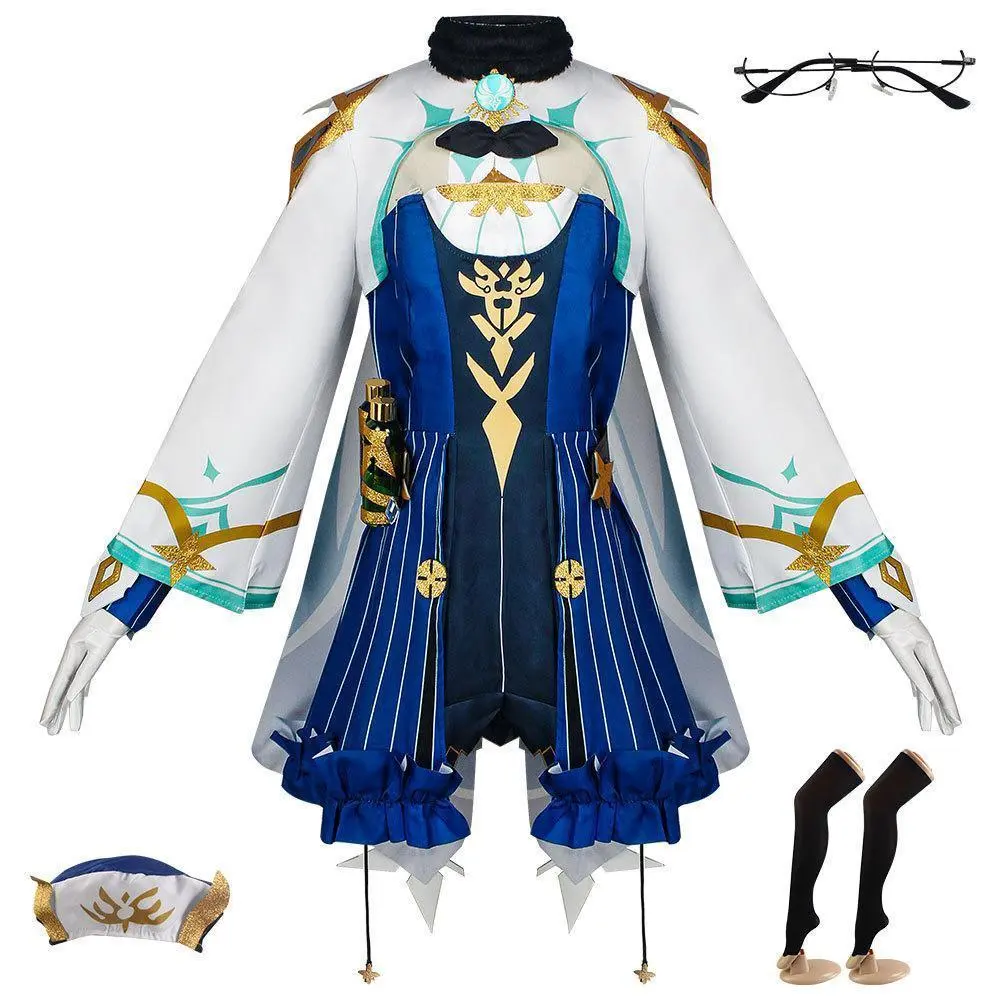 Genshin Impact Sucrose Cosplay Costume Adult Carnival Uniform  Anime Halloween Party Costumes Masquerade Women Game