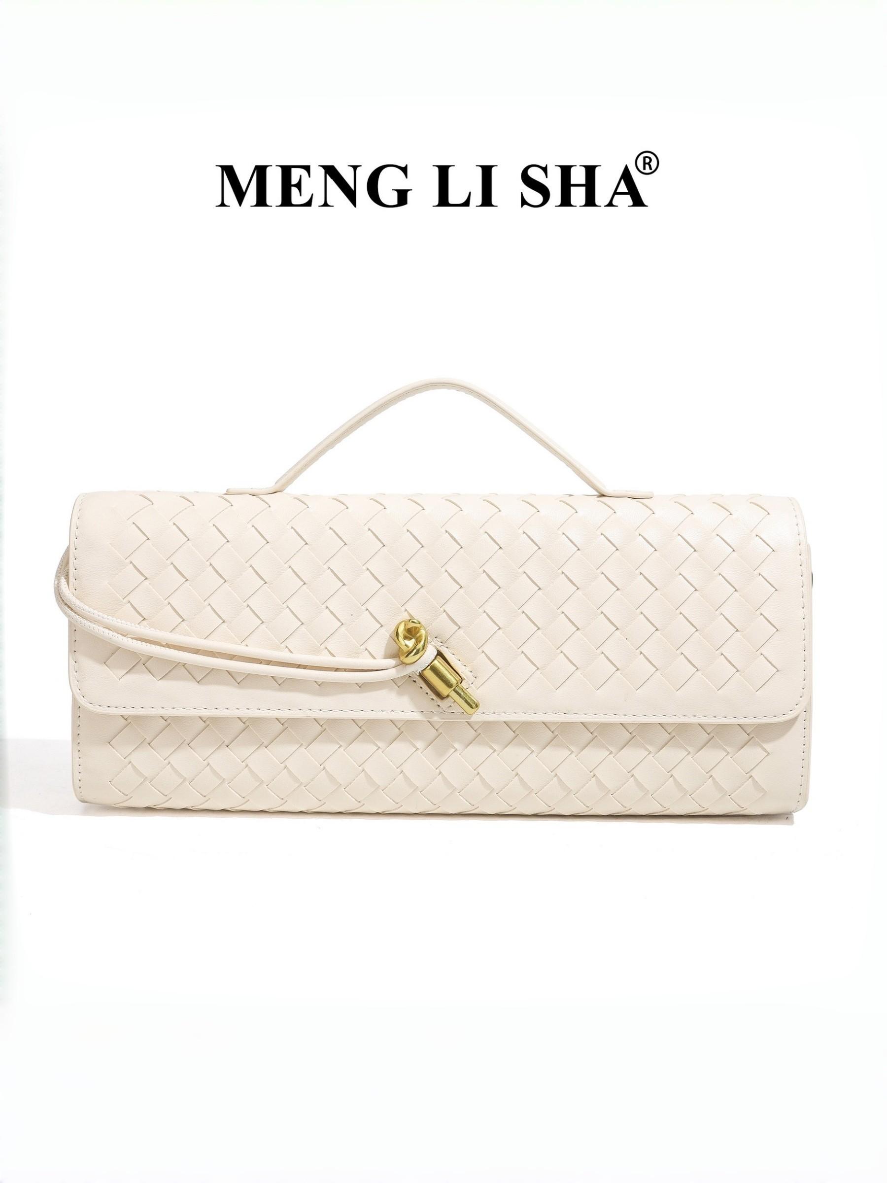 Elegant Braided Shoulder Bag, Unique High-End Horizontal Handbag, Evening Party Crossbody, Versatile Fashionable Purse, Stylish and Refined