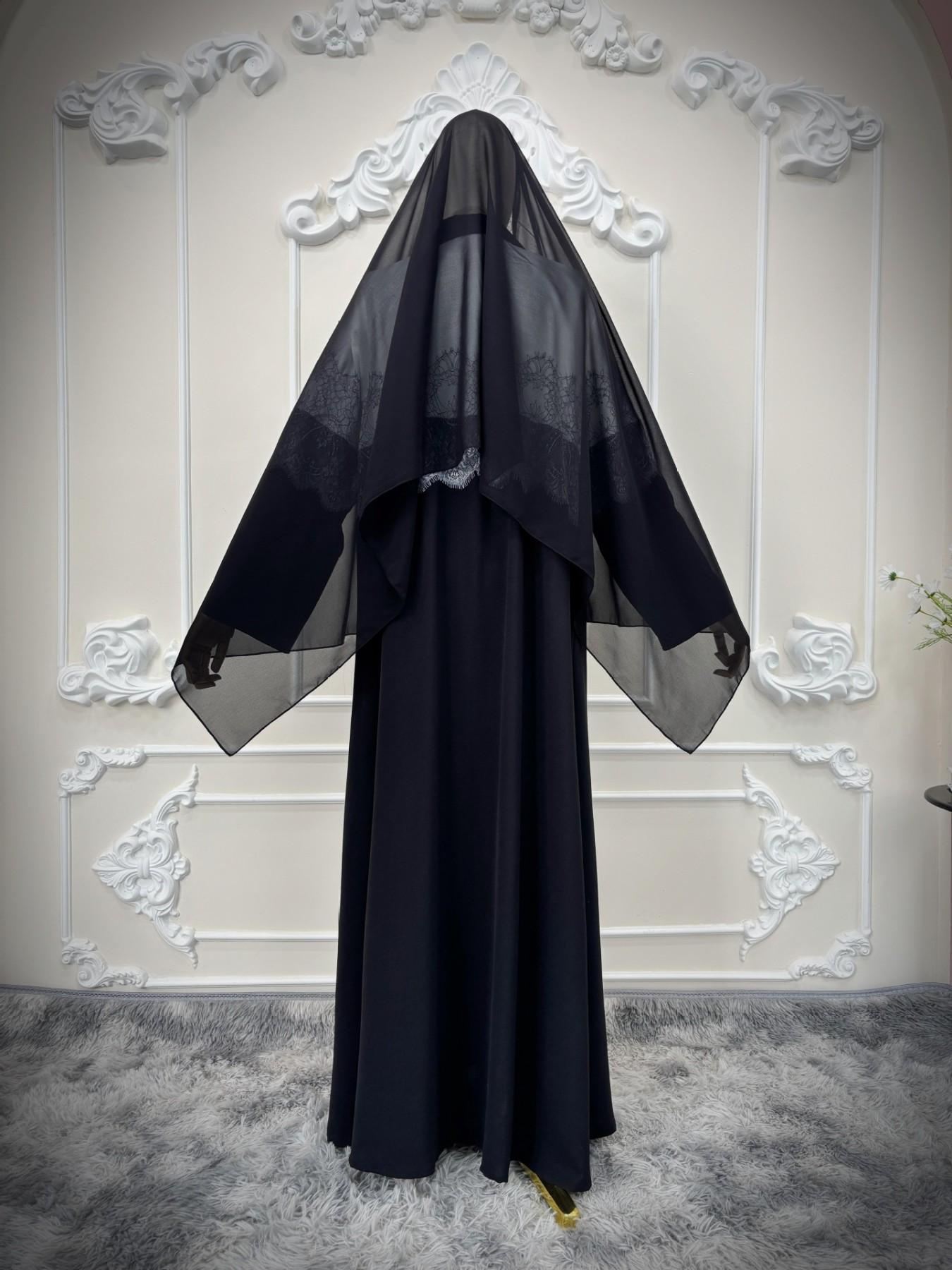 Elegant Block Lace Patchwork Loose Oversized Long Coat, Double Button Outerwear for Events, Commute and Office Style, High-End Women's Fashion Clothes