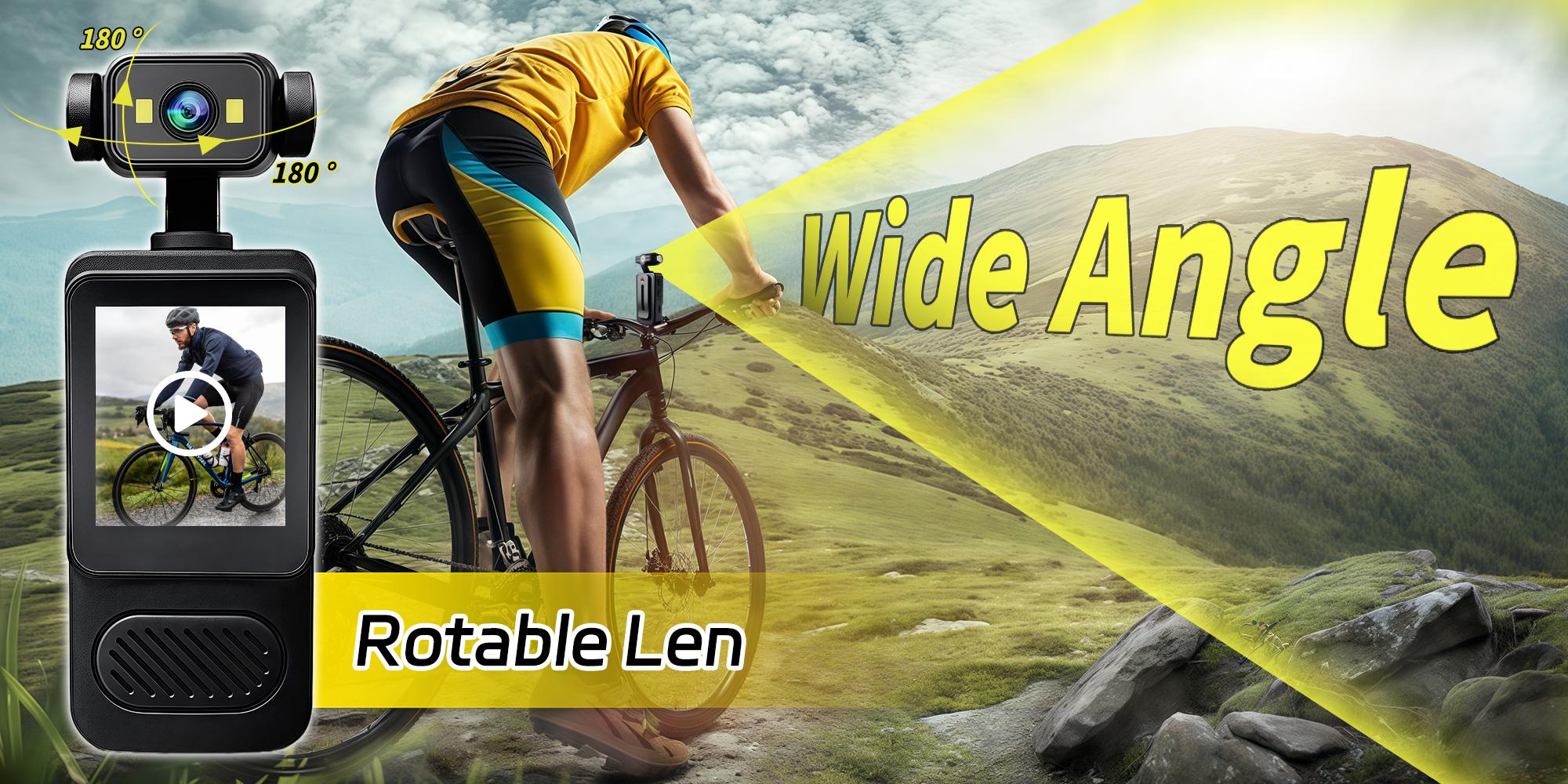 High-Definition 1080P Wearable Camera with 32GB Storage, Portable Vlog Camera with WiFi, Night Vision, and Stabilization, Ideal for Travel and Sports