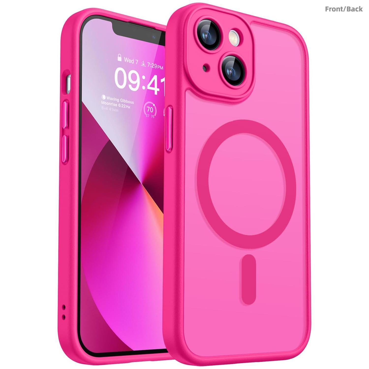 Magnetic for iPhone 17 1615 14 13 12 Case, Upgraded [Full Camera Protection] [Compatible with Magsafe] [Translucent Matte] Shockproof Protective Phone Case Cover for iPhone 12