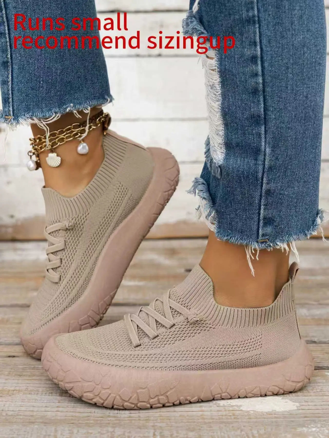 Women's New Lightweight Knit Athletic Sneakers, Fashion Comfortable Mesh All-Season Casual Versatile Walking Shoes, Slip-On Round Toe Thick Sole Multicolor, Lightweight Comfy Shoes, Breathable Walking Shoes, Casual Footwear Sneakers, All Seasons Sneakers