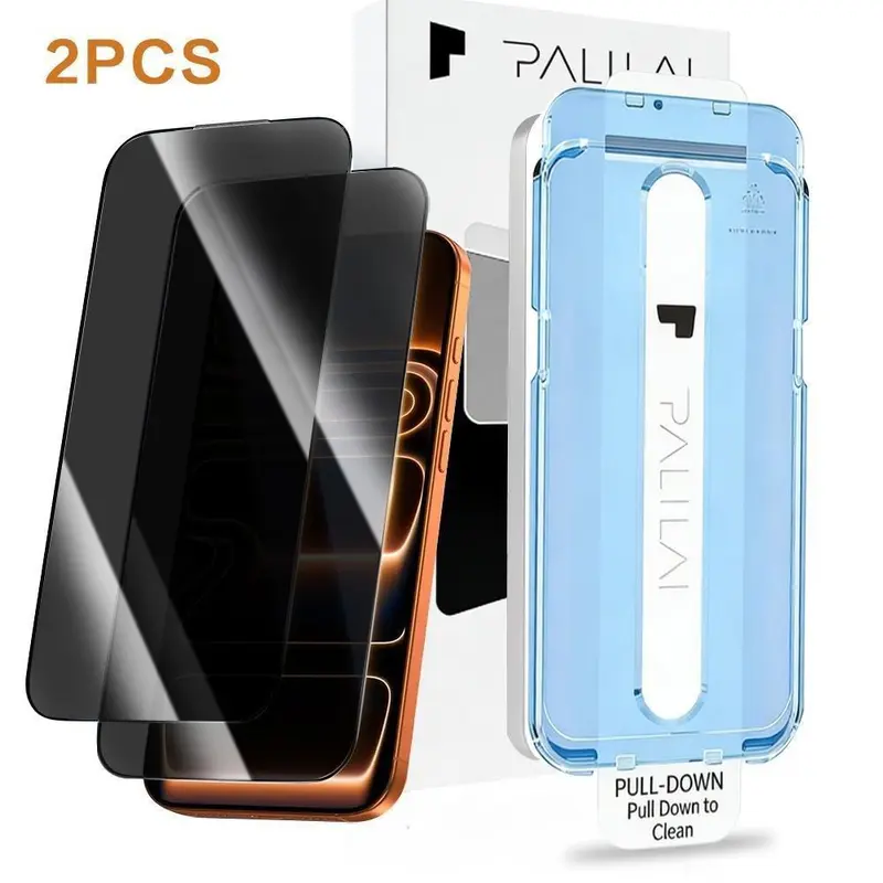2-Pack Privacy Screen Protector for iPhone 18/17/16/15/14/13 Pro Max/Plus/Air/E - Full Coverage 28° Anti-Spy Tempered Glass, 9H Hardness, Bubble-Free Installation, Accessories, Smartphone, Handheld