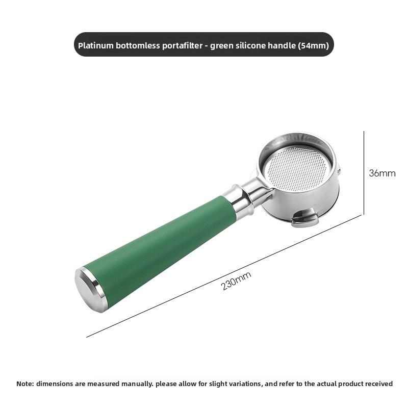Stainless Steel 54mm Bottomless Coffee Portafilter, Bofu 3-Ear-A Model Purple Sandalwood Handle Replacement Accessory for Coffee Machines, Bofu 54Mm Three-Ear-A Model Purple Sandalwood
