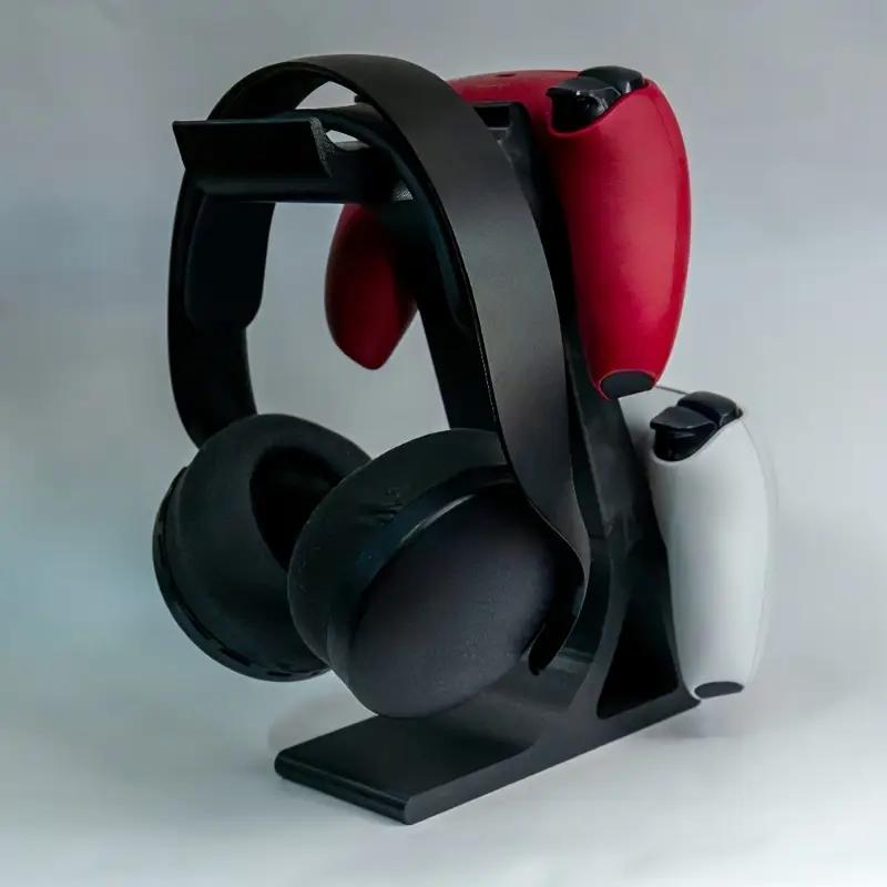 Acrylic Game Controller Stand, Desktop Display Rack for Controllers & Accessories, Portable Clip Design, Office Desk Organizer