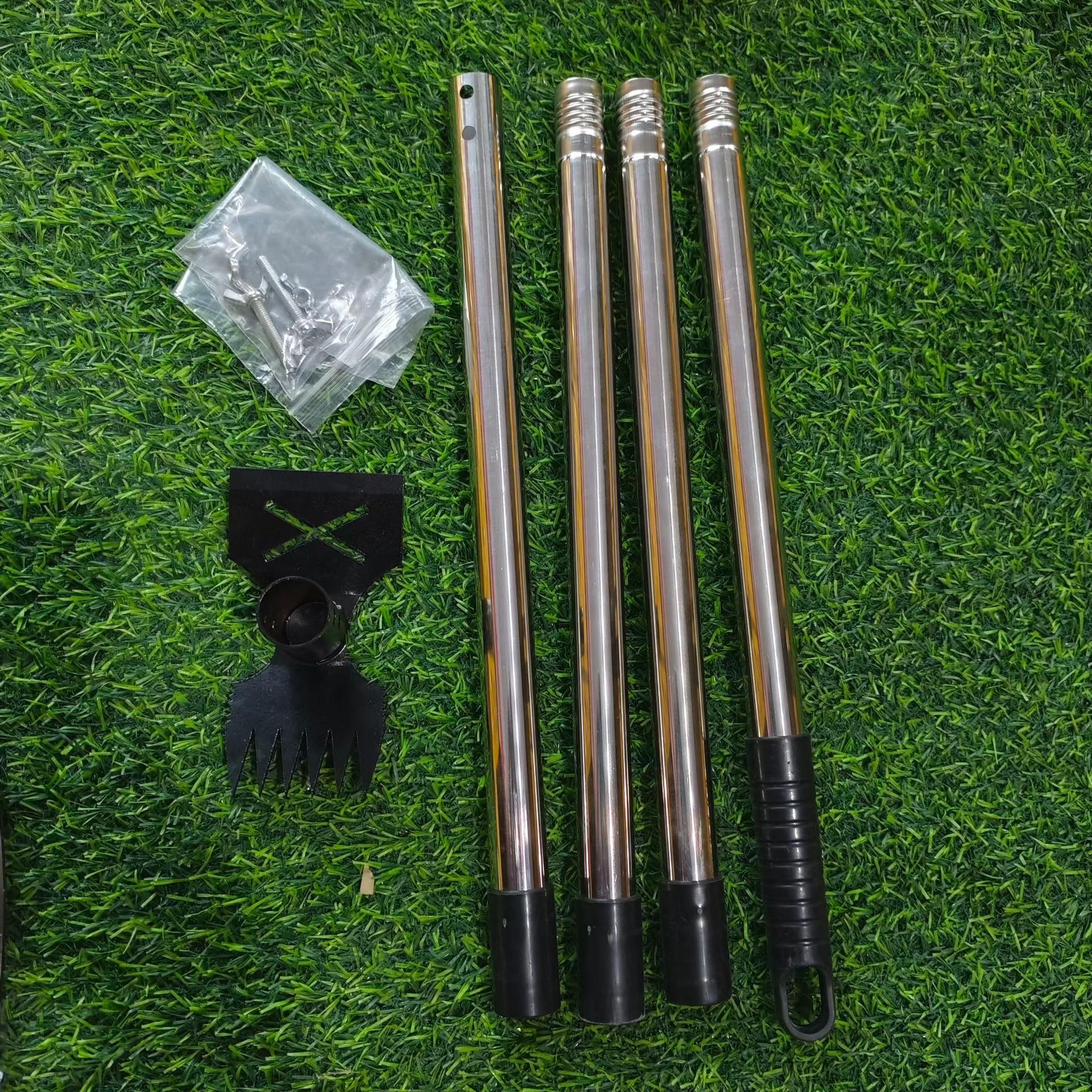 Weed Puller Tool with Long Handle, 60" Manual Weeder Remover, 2 in 1 Hand Weed Rake and Garden Hoe, for Yard, Lawn, Patio, Garden