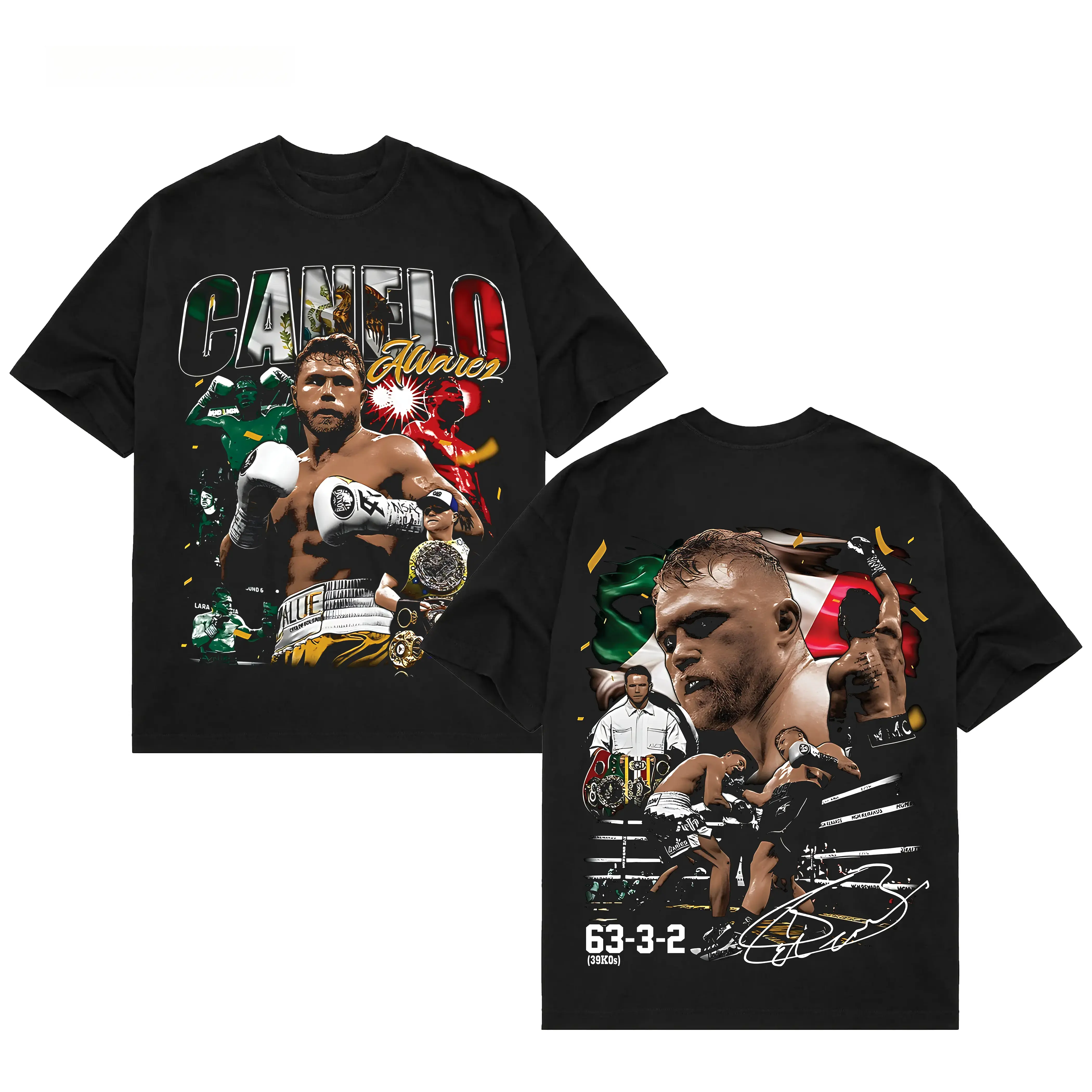 [Sale Up To 50%] Unisex CANELO 63-3-2 TEE, Retro Fight Night Graphic Shirt, Vintage Boxing Tee, Streetwear Boxing Graphic T-Shirt Gift for Fighters