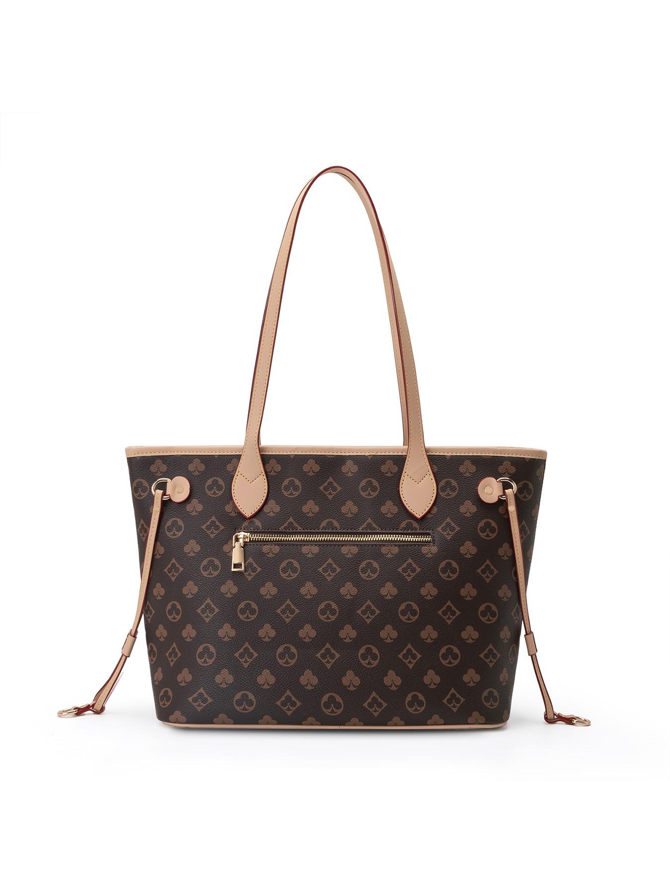2 Piece Set Fashion Tote Bag, European and American Print, Large Capacity Commuter Handbag, Women's Outdoor Travel Shopping Bag, Shoulder Crossbody Bag