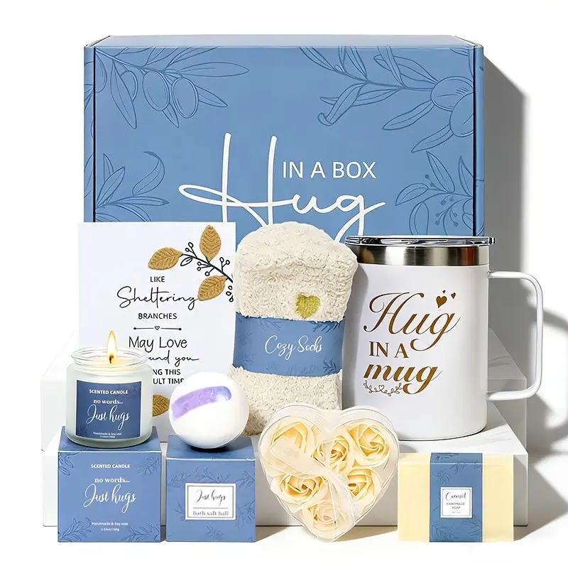 7-Piece Women's Spa Gift Basket, Perfect for Valentine's Day, Mother's Day, Father's Day, Birthday, Self-Care, Friends, Sisters