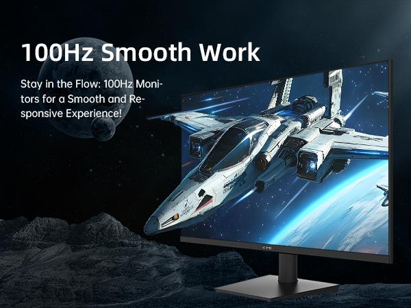 KTC 23.8" FHD 1080P 100Hz Computer Monitor, VA Panel FreeSync PC Gaming Monitor, HDMI VGA Ports, HDR, 4000：1 Contrast, LowBlue Mode, Ergonomic Tilt Eye Care for Home Office, H24V27