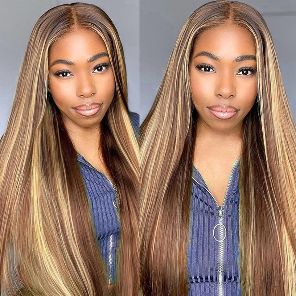 [NEW YEAR] Yawawe Hair 13x6 Wear And Go Glueless Wigs Tiny Knots Pre Cut transparent Lace for All Skin Tones Straight 200% High Density Lace Front Human Hair Wigs