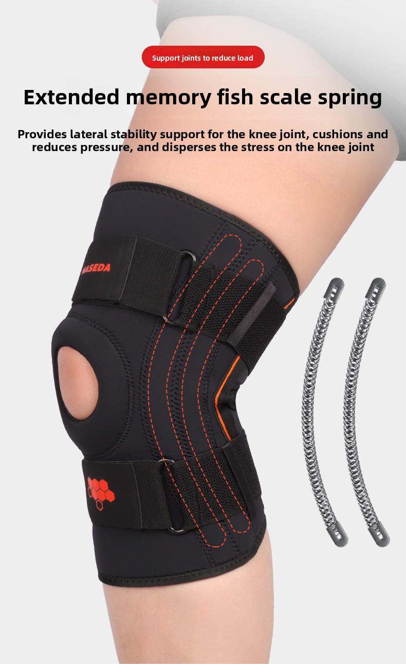 Spring compression knee pads Men's professional hiking mountaineering special protective gear Meniscus patella Knee climbing sports equipment Basketball, anti slip leg protection, shin guard pad side stabilizer