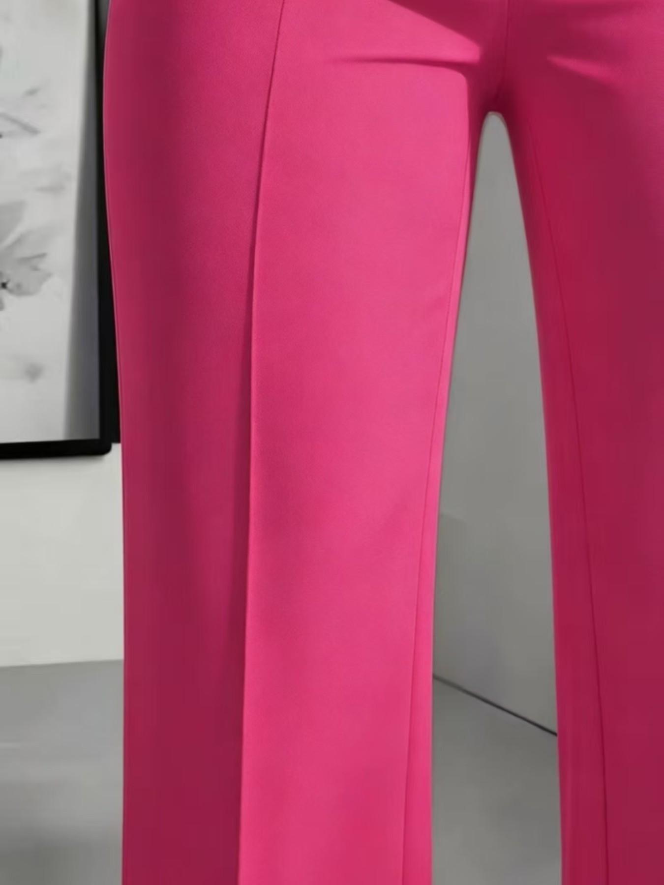 Women's New High Waist Drape Straight Leg Simple Suit Pants, Womenswear Elegant Business Casual Wear, Comfortable and Stylish Aesthetic Design