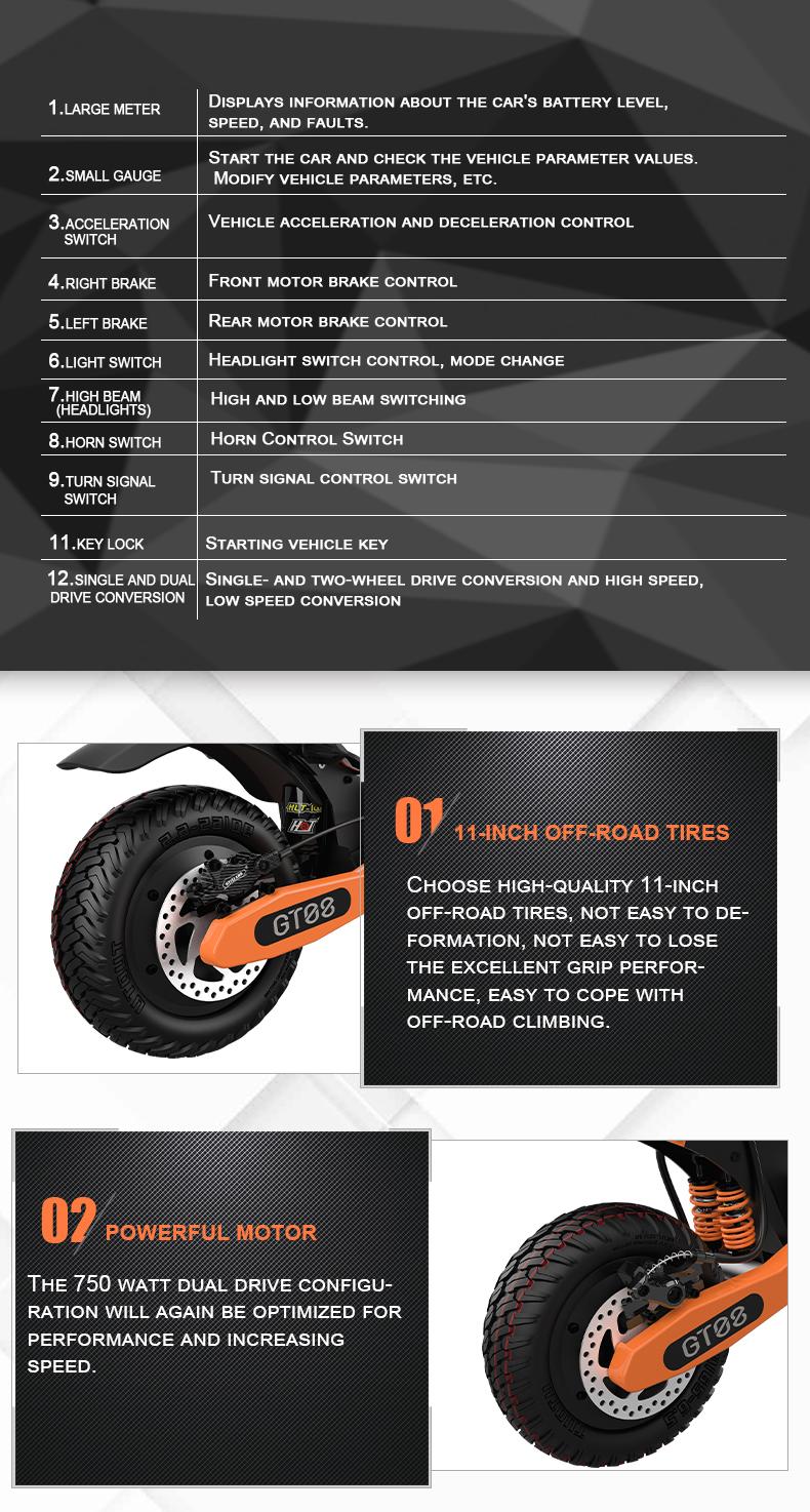 46 MPH Electric Scooters for Adults,11'' Off-Road Tires 5600W Dual Motor E-Scooter With Adjustable Seat,60V27AH Removable Battery Shock Absorbers Electric Scooter