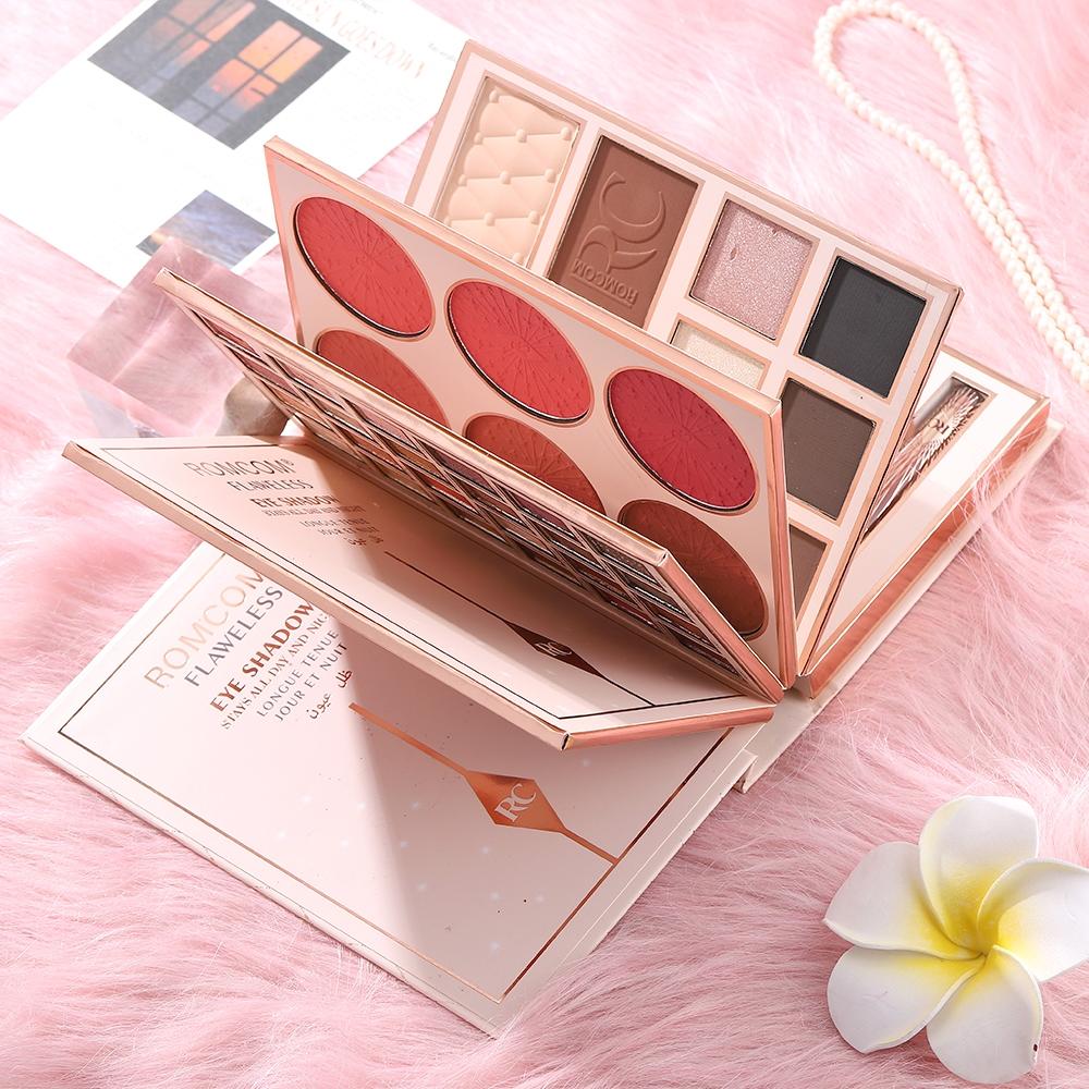 Complete Makeup Book for Face Blush Eyeshadow Contouring Flip-Page Design Delightful Holiday Gift Ideal for Beauty Enthusiasts Makeup Palette Set