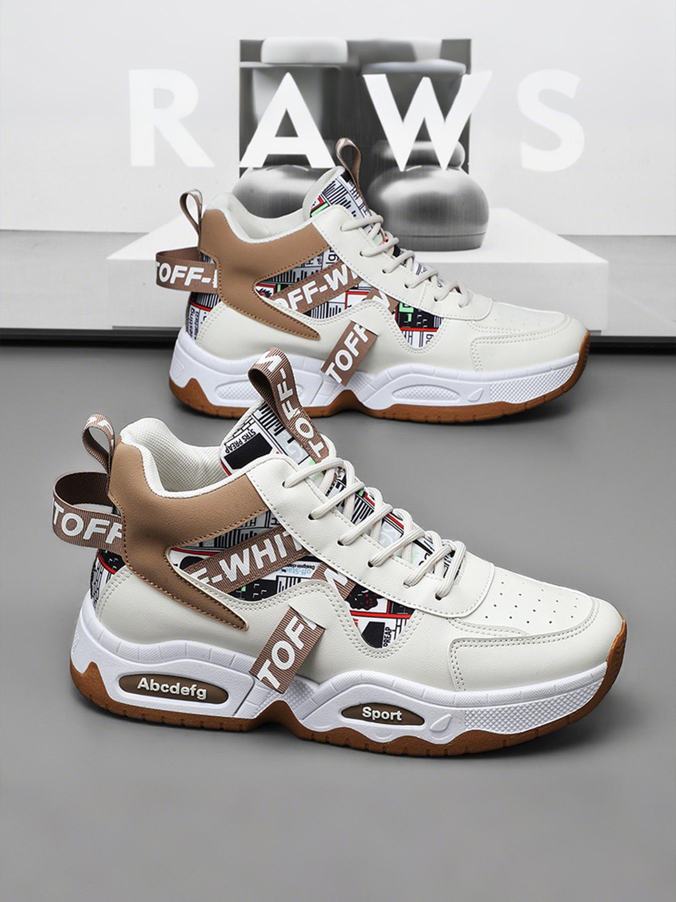 Men's Elevated High-Top Sneakers| Breathable Casual Shoes| Modern Platform Design| Sports Shoes