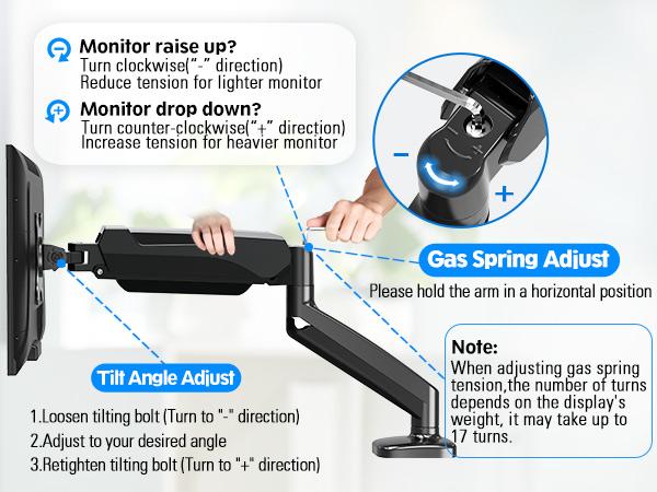 MOUNTUP Single & Dual Monitor Desk Mount for 13''-32'' Monitors MU0004